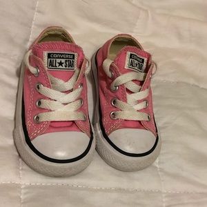 Converse size 4 pink girls shoes